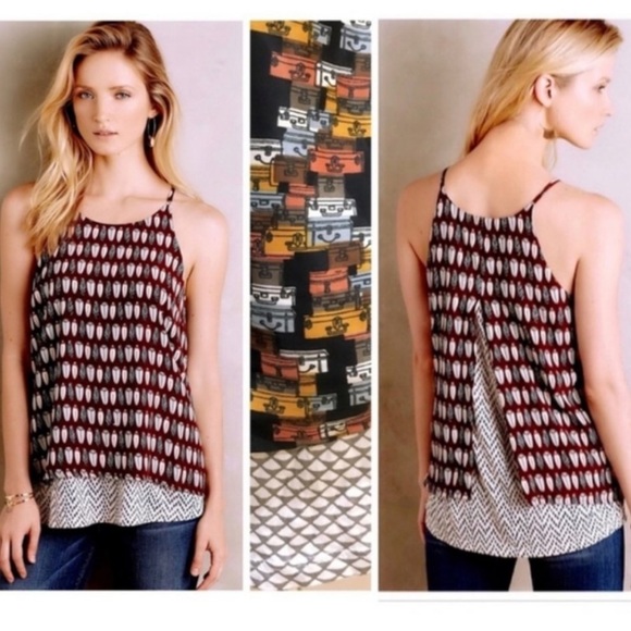 Anthropologie Tops - Anthropologie🪶Porridge Feather Print Top